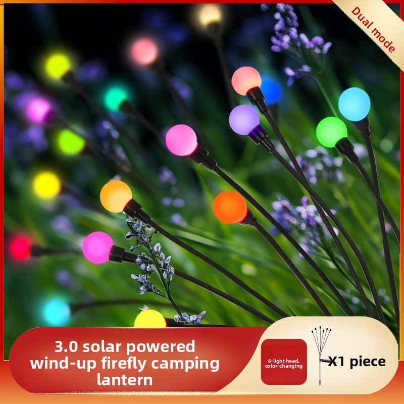Packaging for Select Society Solar Garden Lights, 6-head warm light, ensuring safe delivery of quality home decor.