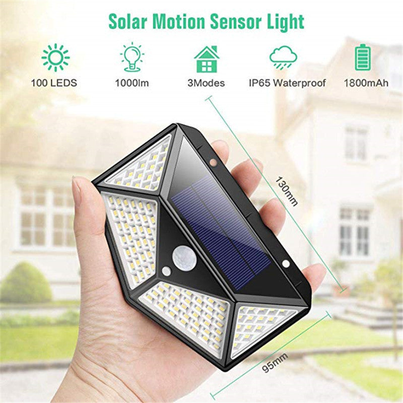 Select Society Solar Wall Light, sleek black design, integrated motion sensor for outdoor illumination.
