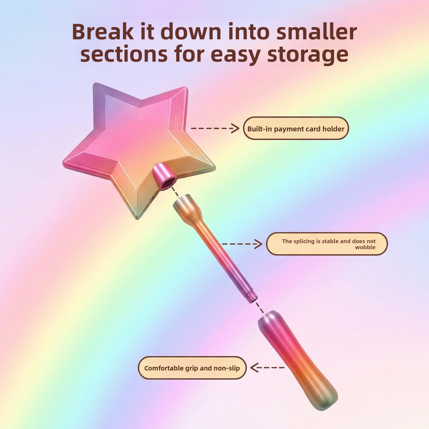 Select Society 3D Magic Wand Payment Clip Holder in use, securely holding payment cards and cash.