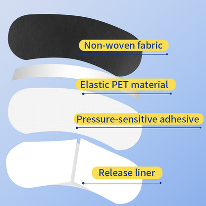 Close-up of Select Society Anti-Snoring Nasal Strips, highlighting the gentle adhesive and ergonomic design.