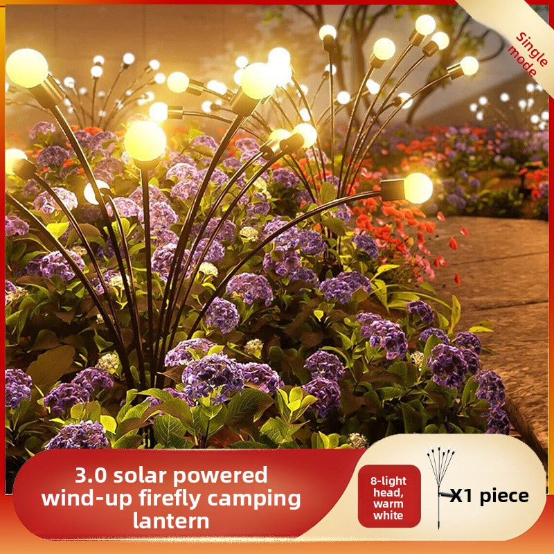 Select Society Solar Garden Lights integrated into a diverse landscape, offering versatile and beautiful lighting.
