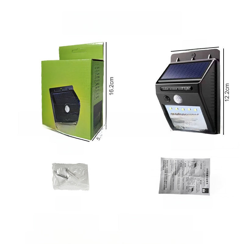 Select Society Solar Wall Light demonstrating motion detection, activating bright light for enhanced security.