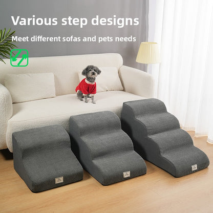 Detail view of the non-slip bottom of the Select Society Pet Stairs, ensuring stability on various floor surfaces.