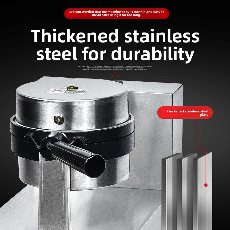 Select Society Commercial Waffle Maker's precise temperature controls and indicator lights for consistent results.