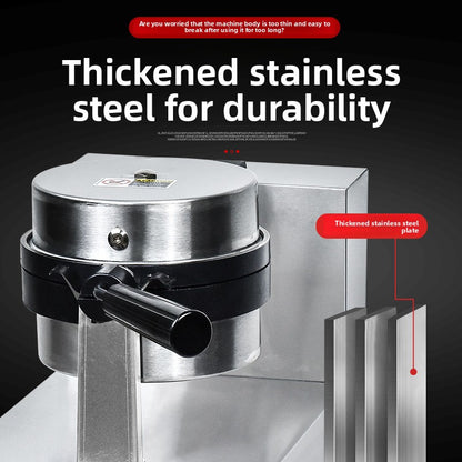 Select Society Commercial Waffle Maker's precise temperature controls and indicator lights for consistent results.