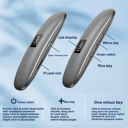 The Select Society Bone Conduction Pillow Speaker with its charging cable, ready for peaceful nights.