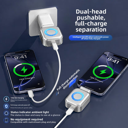 Close-up of the Select Society USB Fast Charger, highlighting the smart AI Recognition port and premium matte finish.