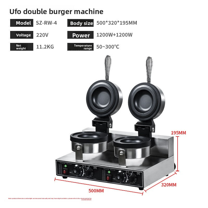 Commercial Dual Plate Waffle Maker