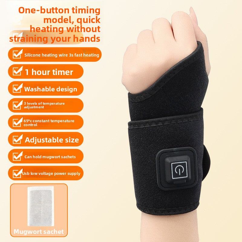 Back view of the Select Society Electric Heating Wrist Brace, showing its sleek profile and integrated heating elements.