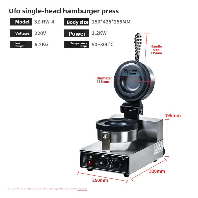 Commercial Dual Plate Waffle Maker
