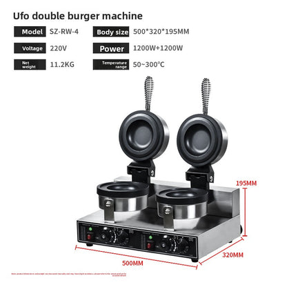 Commercial Dual Plate Waffle Maker