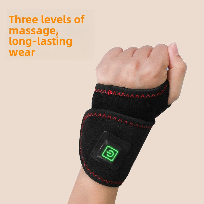 Select Society Electric Heating Wrist Brace providing soothing warmth, highlighting its flexible and supportive structure.